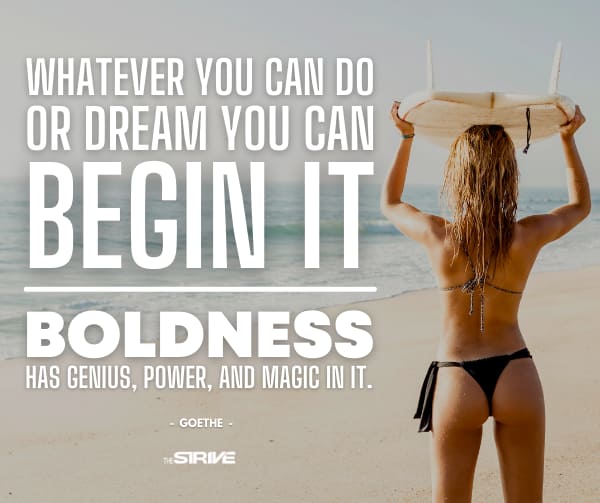 Motivational Quote on Boldness - Goethe