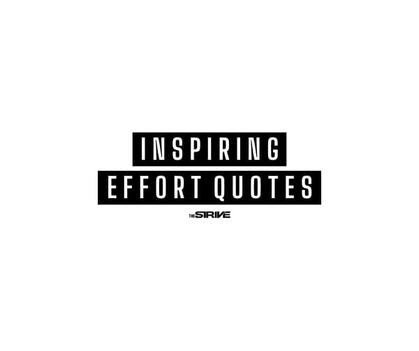 Best Effort Quotes and Effort Sayings