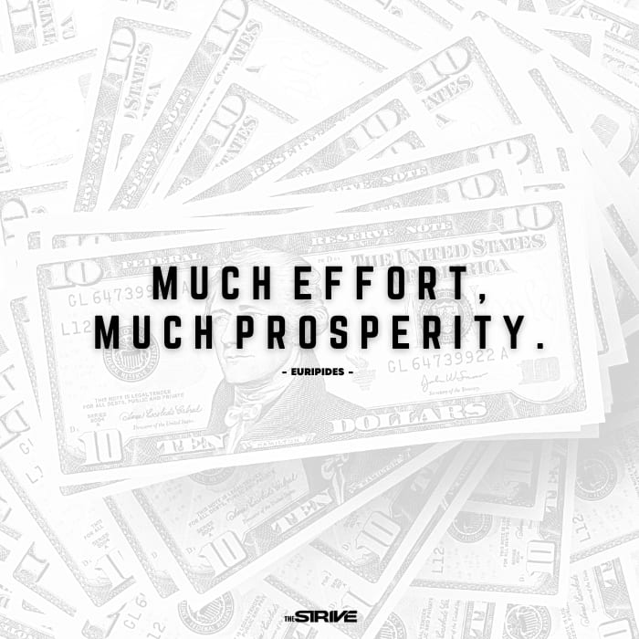 quote about effort and prosperity