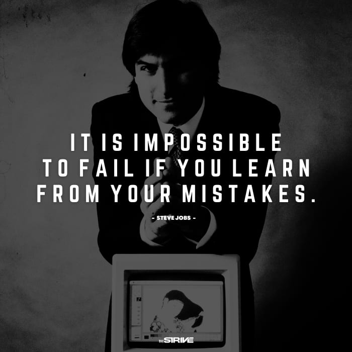 steve jobs quote on failure