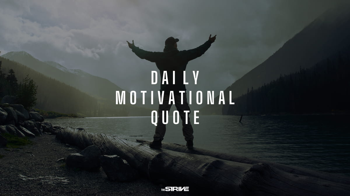 daily motivational quote page